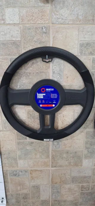 Funda Volante Sparco Negra y Azul