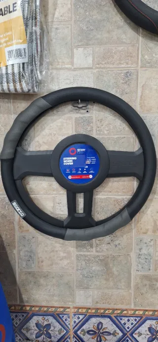 Funda Volante Sparco Negra y Azul