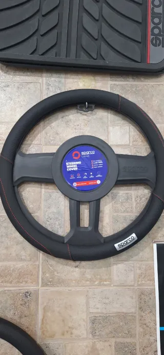 Funda Volante Sparco Negra y Azul