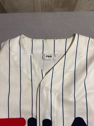 Camiseta Fila Béisbol Rayas Azul y Blanca