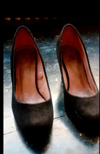 Zapatos de ante negro