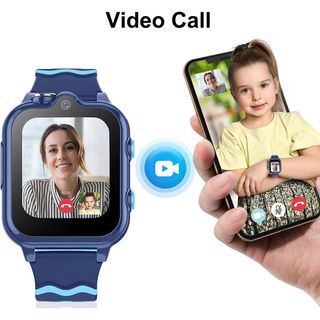 Smartwatch GPS 4G Azul Niño Videollamadas SOS