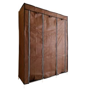 Armario Vestidor Tela 170x127x45 Cm Marrón NUEVO