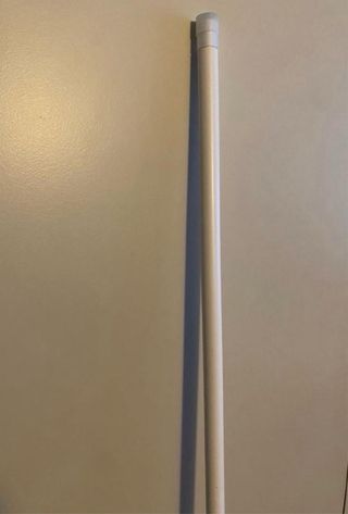 Barra Cortina Extensible Plástico blanca
