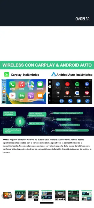 Radio Coche 2DIN Pantalla 10.6 Android 13