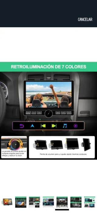 Radio Coche 2DIN Pantalla 10.6 Android 13