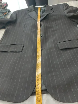 Traje Raya Ejecutivo Negro Talla XXXL