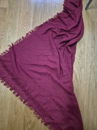 Fular granate invierno mujer