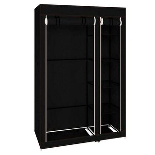 Armario Vestidor De Tela 170x110x45 Cm Negro NUEVO