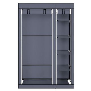 Armario Vestidor De Tela 170x110x45 Cm Gris NUEVO