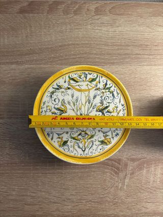 Alzatina in ceramica decorata