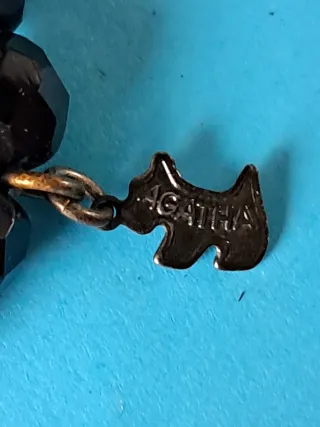 Pulsera Agatha Paris Cuentas Negras