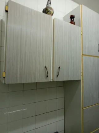 Alacena vintage madera blanca