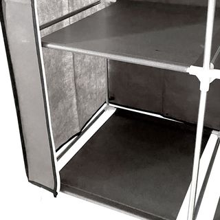 Armario Vestidor Tela Puertas 170x130 Gris NUEVO