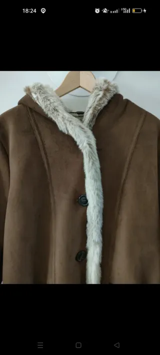 Abrigo de ante sintético winter coat