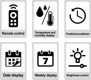 Despertador Digital con Sensor, Pantalla LED 10"