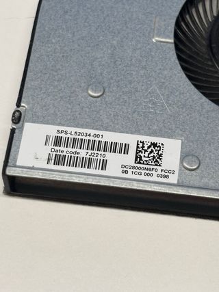 Ventola Raffreddamento HP 255 G8 SPS-L52034-001