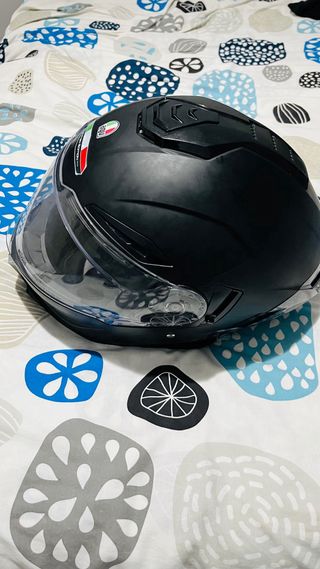 Casco de Moto covertible Negro mate.