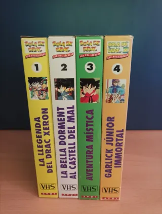 Colección VHS Bola de Drac Pak 4 película(Catalán)