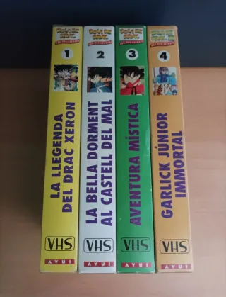 Colección VHS Bola de Drac Pak 4 película(Catalán)
