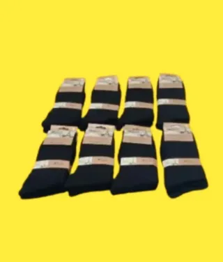 Lote 24 Pares Calcetines Hombre Negros Vestir