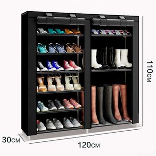 Armario Zapatero Tela Zapatos Y Botas Negro NUEVO