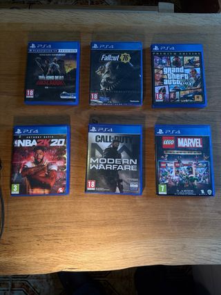 PS4 con Gafas VR, Juegos y Mandos soporte y disco