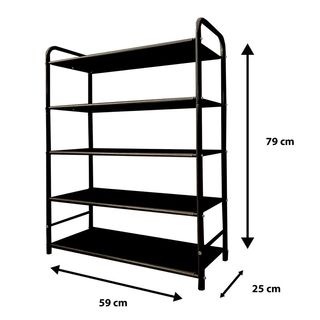 Zapatero Metálico 20 Pares Negro NUEVO