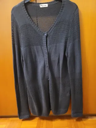 Cardigan Tezenis blu con bottoni