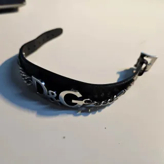 Pulsera Dolce & Gabbana Original - Cuero y Acero