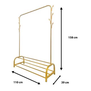 Perchero Burro Premium 158x110x39cm Dorado NUEVO.