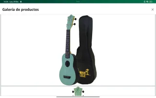 Ukelele de caoba con tapa sólida