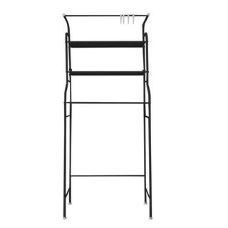 Estantería De Baño WC 3 Baldas 163x68 Negro NUEVO