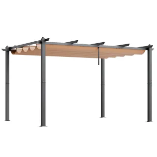 Pergolato Retrattile Esterni 2,96 x 3,95 x 2,3 Mt.