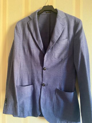 Americana azul hombre