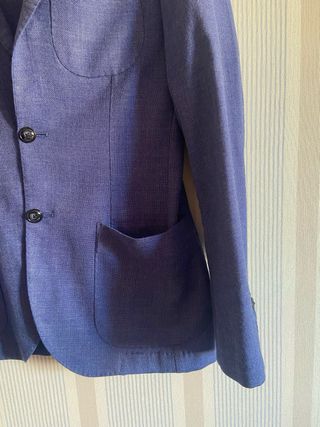 Americana azul hombre