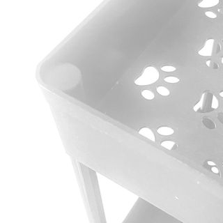 Carrito Almacenamiento 3 Alturas 62x38 Blanc NUEVO