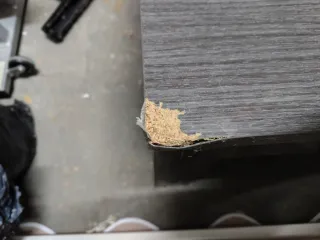 Mesa de centro elevable madera y cristal