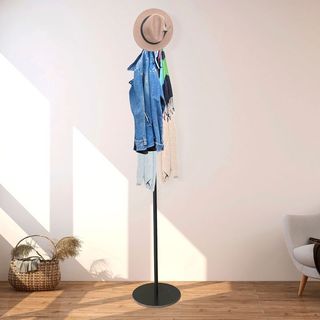 Perchero 8 Colgadores Elegance 167x30 Negro NUEVO