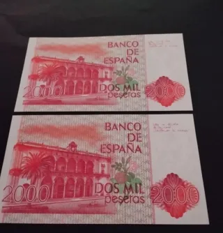 Billetes españoles antiguos Sin circular.