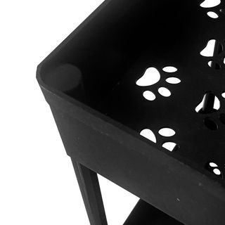 Carrito Almacenamiento 4 Alturas 89x38 Negro NUEVO