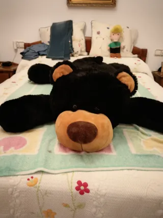 Oso de peluche gigante negro. Alberto