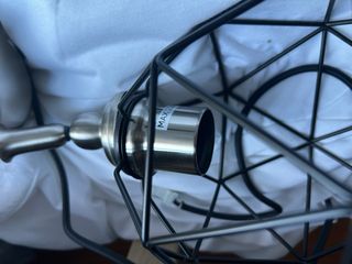 Lámpara Geométrica Negra y Plateada