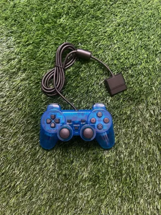 Mando PS2 Sony Azul Transparente