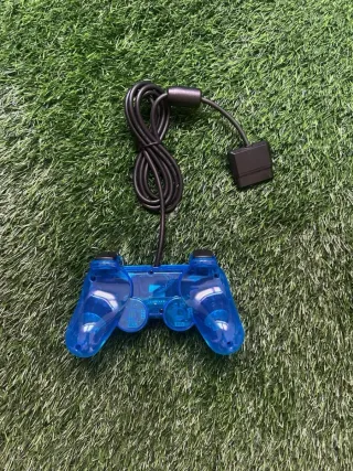 Mando PS2 Sony Azul Transparente