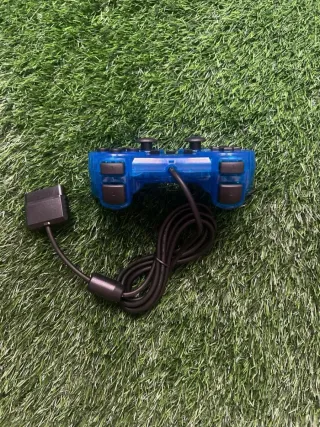 Mando PS2 Sony Azul Transparente