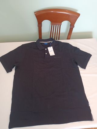 Polo Jack & Jones Hombre Talla M Algodón Negro