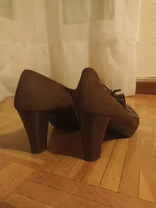 Zapatos Wonders tacón marrón talla 40