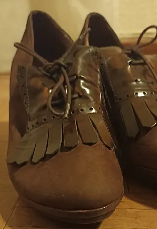 Zapatos Wonders tacón marrón talla 40