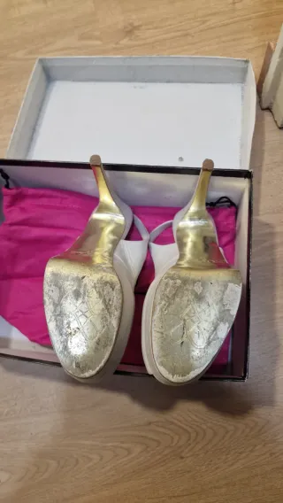 Zapatos de tacón Cuplé blancos